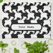 Imitate mit Espresso und Dogs Mode K Handtuch 2 (Gefaltet)