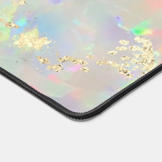 Imitate mit Feueropal, grober Glitzer Schreibtischunterlage (Ecke)