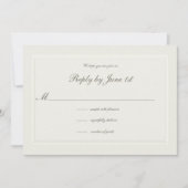 Imitate mit formaler Elegant-Reaktion auf Hochzeit (Vorderseite)