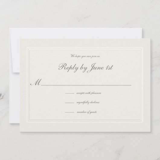 Imitate mit formaler Elegant-Reaktion auf Hochzeit (Vorderseite)