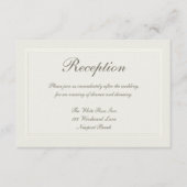 Imitate mit formeller, traditioneller Empfang-Hoch Begleitkarte (Vorderseite)