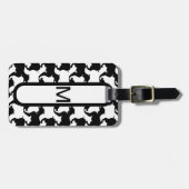 Imitate mit Gepäckstück und Dogs-Mode Gepäckstück  Gepäckanhänger (Vorderseite horizontal)