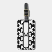 Imitate mit Gepäckstück und Dogs-Mode Gepäckstück  Gepäckanhänger (Vorderseite vertikal)