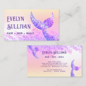 Imitate mit Glitzer Meraid Schwanz Visitenkarte (Vorne/Hinten)