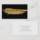 Imitate mit goldfarbenem, schwarzem Hintergrund Visitenkarte (Vorne/Hinten)