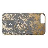 Imitate mit goldfarbenen und grauen Pinselstrichen Case-Mate iPhone Hülle (Rückseite (Horizontal))