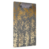 Imitate mit goldfarbenen und grauen Pinselstrichen Klemmbrett (Rechts)