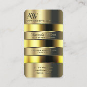 Imitate mit goldgelber Optik und Grabzeichen Visitenkarte (Rückseite)