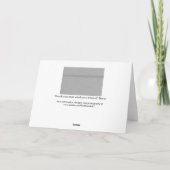 Imitate mit Groove aus gebürstetem Metall Dankeskarte (Rückseite)