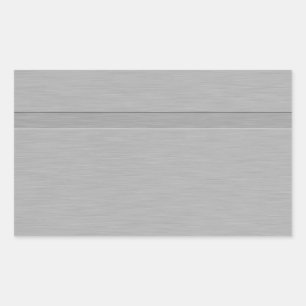 Imitate mit Groove aus gebürstetem Metall Rechteckiger Aufkleber