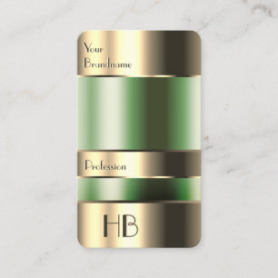 Imitate mit grüner Bin-Gold-Gravur für Schriftart Visitenkarte