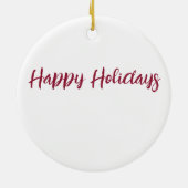 Imitate mit hellrosa Rose Glitzer Monogram Keramik Ornament (Hinten)