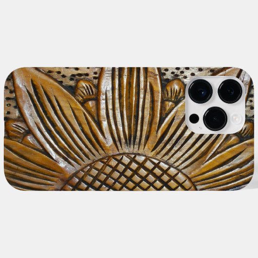 Imitate mit Holzschnitzereien Case-Mate iPhone Hülle (Rückseite (Horizontal))