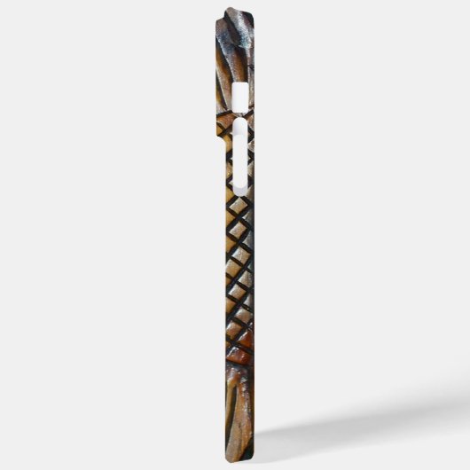 Imitate mit Holzschnitzereien Case-Mate iPhone Hülle (Rückseite / Links)