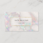 Imitate mit irisierendem Marmor-Effekt Visitenkart Visitenkarte (Vorderseite)