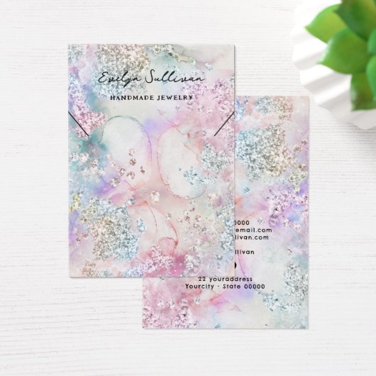 Imitate mit irisierender Aquarellenkette (Schreibtisch)