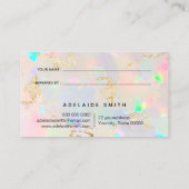 Imitate mit irisierender Opal-Textur siehe Referen Visitenkarte (Rückseite)