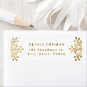 Imitate mit künstlerischer Schneeflocke Gold-Rücks (Insitu)