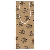 Imitate mit leicht angepasstem Logo Rustikale, bra Geschenktüte Für Weinflaschen (Rückseite)