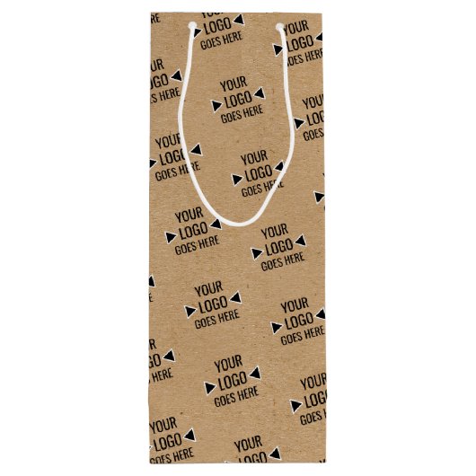 Imitate mit leicht angepasstem Logo Rustikale, bra Geschenktüte Für Weinflaschen (Rückseite)