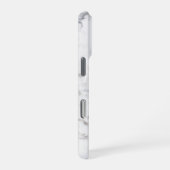 Imitate mit leichter Marmortextur Look & Custom Te iPhone Hülle (Rechte Seite)