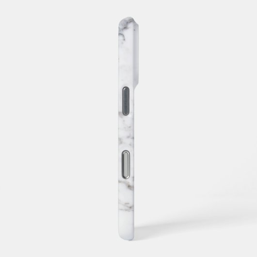 Imitate mit leichter Marmortextur Look & Custom Te iPhone Hülle (Rechte Seite)