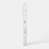 Imitate mit leichter Marmortextur Look & Custom Te iPhone Hülle (Linke Seite)