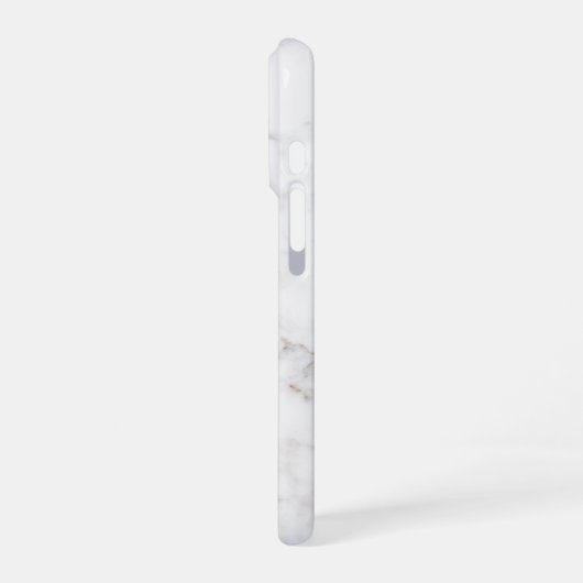 Imitate mit leichter Marmortextur Look & Custom Te iPhone Hülle (Linke Seite)