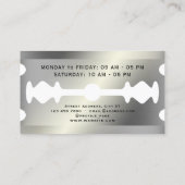 Imitate mit metallischer Rasierklinge Visitenkarte (Rückseite)