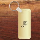 Imitate mit mit Monogramm Anfangsnamen Gold Trendy Schlüsselanhänger (Vorderseite)