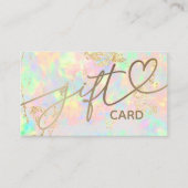 Imitate mit Opal-Gutschein Visitenkarte (Vorderseite)