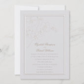 Imitate mit Orchideen formale Elegante Hochzeit Einladung (Vorderseite)