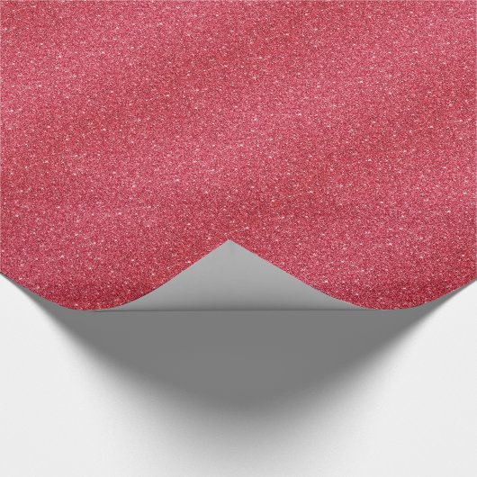 Imitate mit Papierumschlag Roter Glitzer Geschenkpapier (Ecke)