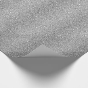 Imitate mit Papierumschlag Silver Glitzer Geschenkpapier