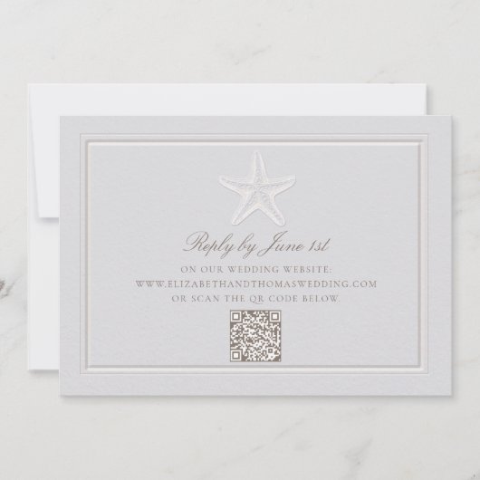 Imitate mit QR-Hochzeitsreaktion an der Ostküste (Vorderseite)