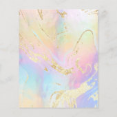 Imitate mit Reifenmuster und Imitat-Goldfolie Flyer (Hinten)