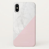 Imitate mit rosa Akzent Moderne Personalisiert Case-Mate iPhone Hülle (Rückseite)