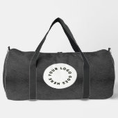 Imitate mit schwarzem Leder und Logo Duffle Bag (Vorderseite)