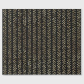 Imitate mit schwarzem Muster Geschenkpapier (Flach)