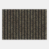 Imitate mit schwarzem Muster Geschenkpapier Set (Vorderseite 3)