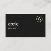 Imitate mit schwarzem QR-Code Visitenkarte (Vorderseite)