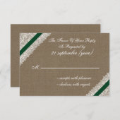 IMITATE mit smaragdgrünen uAwg 3,5 x 5 RSVP Karte (Vorne/Hinten)