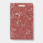 Imitate mit Textur aus rotem Glitzer Ausweis (Rückseite)