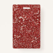 Imitate mit Textur aus rotem Glitzer Ausweis (Rückseite)