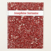 Imitate mit Textur aus rotem Glitzer Planer (Vorderseite)