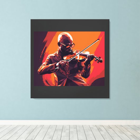 Imitate mit überzogenen Canvas drucken Leinwanddruck (Insitu (Holzboden))