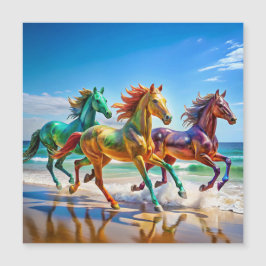 Imitate mit überzogenen Canvas drucken Magnetkarte