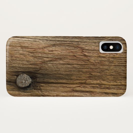 Imitate mit verwittertem Stallholz Case-Mate iPhone Hülle (Rückseite (Horizontal))