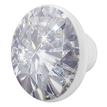 Imitate mit weißem Diamant Keramik Rundknopf