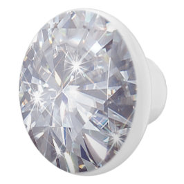 Imitate mit weißem Diamant Keramik Rundknopf Keramikknauf